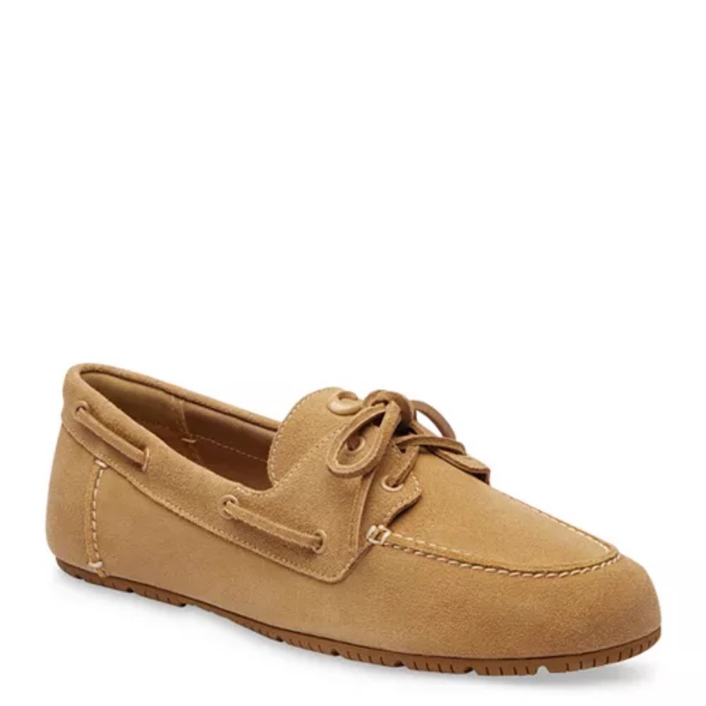 Coach Tan Suede Boat Shoe Loafer